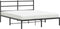 vidaXL - Bedframe - met - hoofdbord - metaal - zwart - 160x200 - cm