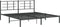 vidaXL - Bedframe - met - hoofdbord - metaal - zwart - 180x200 - cm