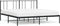 vidaXL - Bedframe - met - hoofdbord - metaal - zwart - 180x200 - cm