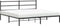 vidaXL - Bedframe - met - hoofdbord - metaal - zwart - 180x200 - cm