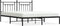 vidaXL - Bedframe - met - hoofdbord - metaal - zwart - 180x200 - cm
