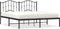 vidaXL - Bedframe - met - hoofdbord - metaal - zwart - 180x200 - cm