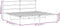 vidaXL - Bedframe - met - hoofdbord - metaal - zwart - 180x200 - cm