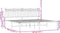 vidaXL - Bedframe - met - hoofdbord - metaal - zwart - 180x200 - cm