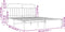 vidaXL - Bedframe - met - hoofdbord - metaal - zwart - 180x200 - cm