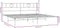 vidaXL - Bedframe - met - hoofdbord - metaal - zwart - 180x200 - cm