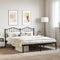 vidaXL - Bedframe - met - hoofdbord - metaal - zwart - 180x200 - cm