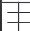 vidaXL - Bedframe - met - hoofdbord - metaal - zwart - 180x200 - cm