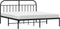 vidaXL - Bedframe - met - hoofdbord - metaal - zwart - 180x200 - cm