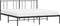 vidaXL - Bedframe - met - hoofdbord - metaal - zwart - 180x200 - cm