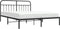 vidaXL - Bedframe - met - hoofdbord - metaal - zwart - 180x200 - cm