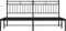 vidaXL - Bedframe - met - hoofdbord - metaal - zwart - 180x200 - cm