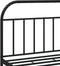 vidaXL - Bedframe - met - hoofdbord - metaal - zwart - 180x200 - cm
