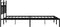 vidaXL - Bedframe - met - hoofdbord - metaal - zwart - 180x200 - cm
