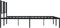 vidaXL - Bedframe - met - hoofdbord - metaal - zwart - 180x200 - cm