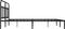 vidaXL - Bedframe - met - hoofdbord - metaal - zwart - 180x200 - cm