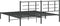 vidaXL - Bedframe - met - hoofdbord - metaal - zwart - 180x200 - cm