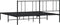 vidaXL - Bedframe - met - hoofdbord - metaal - zwart - 180x200 - cm