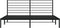 vidaXL - Bedframe - met - hoofdbord - metaal - zwart - 180x200 - cm