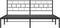 vidaXL - Bedframe - met - hoofdbord - metaal - zwart - 180x200 - cm