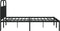 vidaXL - Bedframe - met - hoofdbord - metaal - zwart - 180x200 - cm