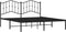 vidaXL - Bedframe - met - hoofdbord - metaal - zwart - 180x200 - cm