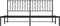 vidaXL - Bedframe - met - hoofdbord - metaal - zwart - 180x200 - cm