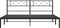 vidaXL - Bedframe - met - hoofdbord - metaal - zwart - 180x200 - cm