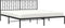 vidaXL - Bedframe - met - hoofdbord - metaal - zwart - 180x200 - cm