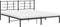 vidaXL - Bedframe - met - hoofdbord - metaal - zwart - 180x200 - cm
