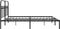 vidaXL - Bedframe - met - hoofdbord - metaal - zwart - 183x203 - cm