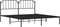 vidaXL - Bedframe - met - hoofdbord - metaal - zwart - 183x213 - cm