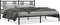 vidaXL - Bedframe - met - hoofdbord - metaal - zwart - 183x213 - cm