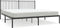 vidaXL - Bedframe - met - hoofdbord - metaal - zwart - 183x213 - cm