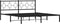vidaXL - Bedframe - met - hoofdbord - metaal - zwart - 183x213 - cm