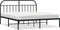 vidaXL - Bedframe - met - hoofdbord - metaal - zwart - 183x213 - cm