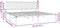 vidaXL - Bedframe - met - hoofdbord - metaal - zwart - 183x213 - cm