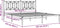 vidaXL - Bedframe - met - hoofdbord - metaal - zwart - 183x213 - cm