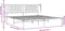 vidaXL - Bedframe - met - hoofdbord - metaal - zwart - 183x213 - cm