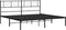 vidaXL - Bedframe - met - hoofdbord - metaal - zwart - 183x213 - cm