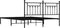 vidaXL - Bedframe - met - hoofdbord - metaal - zwart - 183x213 - cm