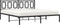 vidaXL - Bedframe - met - hoofdbord - metaal - zwart - 183x213 - cm