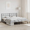 vidaXL - Bedframe - met - hoofdbord - metaal - zwart - 183x213 - cm