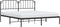 vidaXL - Bedframe - met - hoofdbord - metaal - zwart - 183x213 - cm