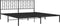 vidaXL - Bedframe - met - hoofdbord - metaal - zwart - 183x213 - cm
