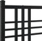 vidaXL - Bedframe - met - hoofdbord - metaal - zwart - 183x213 - cm