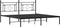 vidaXL - Bedframe - met - hoofdbord - metaal - zwart - 183x213 - cm