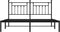 vidaXL - Bedframe - met - hoofdbord - metaal - zwart - 183x213 - cm