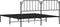 vidaXL - Bedframe - met - hoofdbord - metaal - zwart - 183x213 - cm