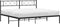 vidaXL - Bedframe - met - hoofdbord - metaal - zwart - 183x213 - cm